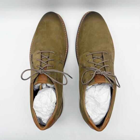 Johnston & Murphy Mens Braydon Plain Toe Sneaker US 12M EU 46 Brown Leather NIB - Picture 11 of 13